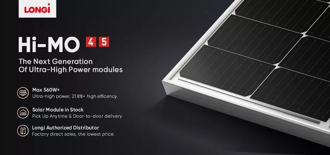 Tier One Longi 545W 550W Solar Panel in Stock Original Delivery Longi Solar Panel Price