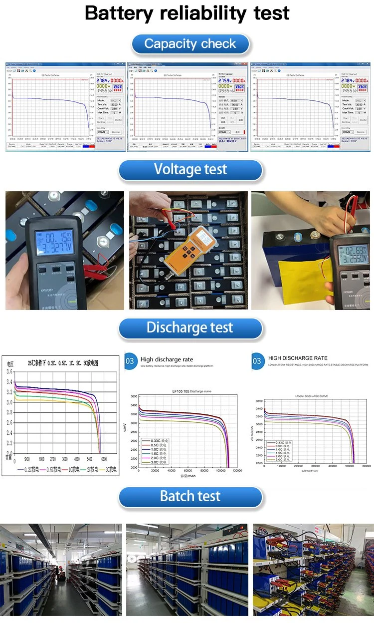 Lithium Battery 3.2V 3.7V 12V 32V 48V 60V 72V 3kwh 5kwh 8kwh 10kwh 50ah 100ah 200ah 280ah 320ah